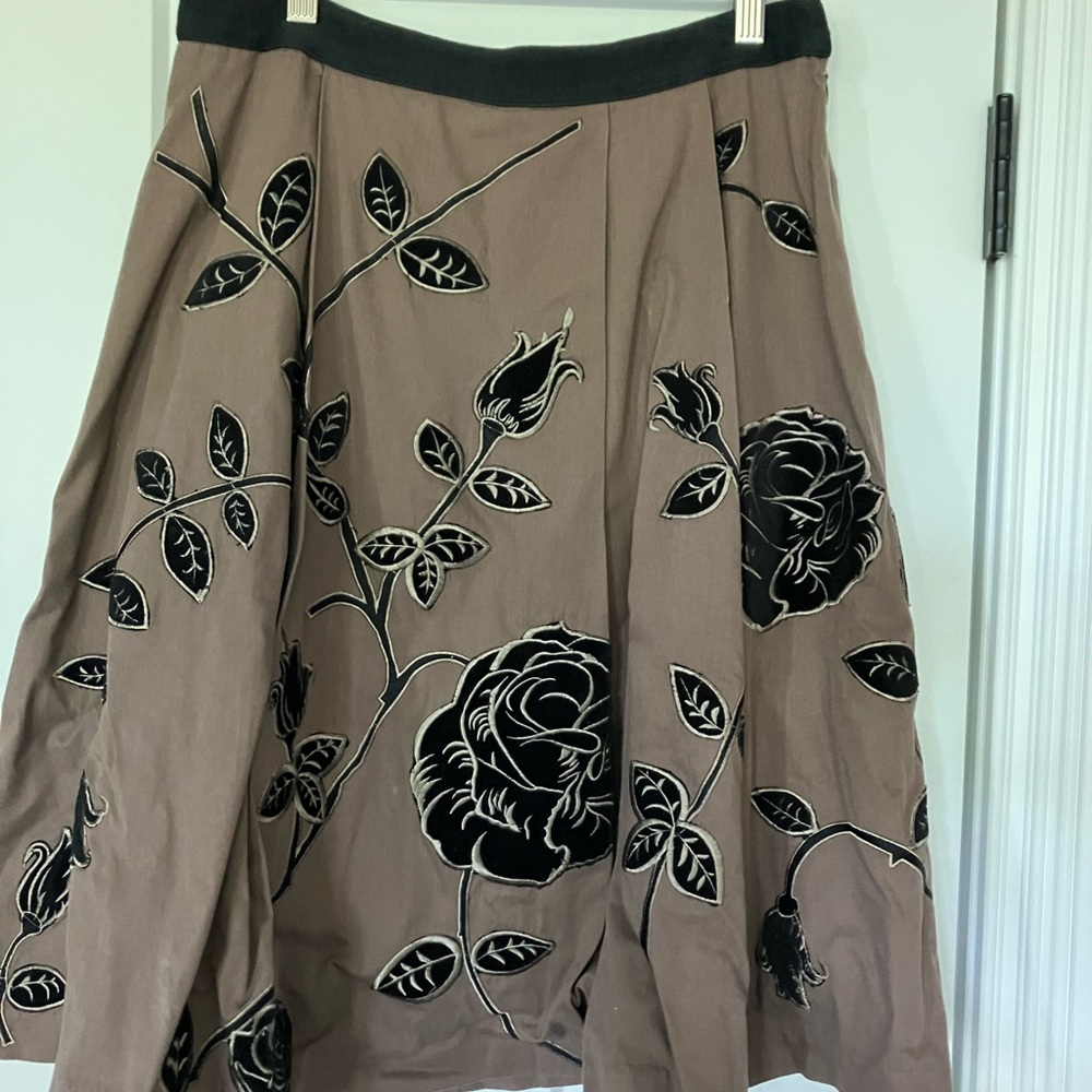 Mid length floral skirt by Odille